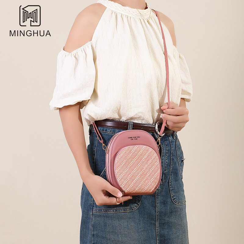 High-quality solid color single-shoulder bag, large-capacity women's bag, small square bag for commuting, light luxury and niche bag, crossbody for women