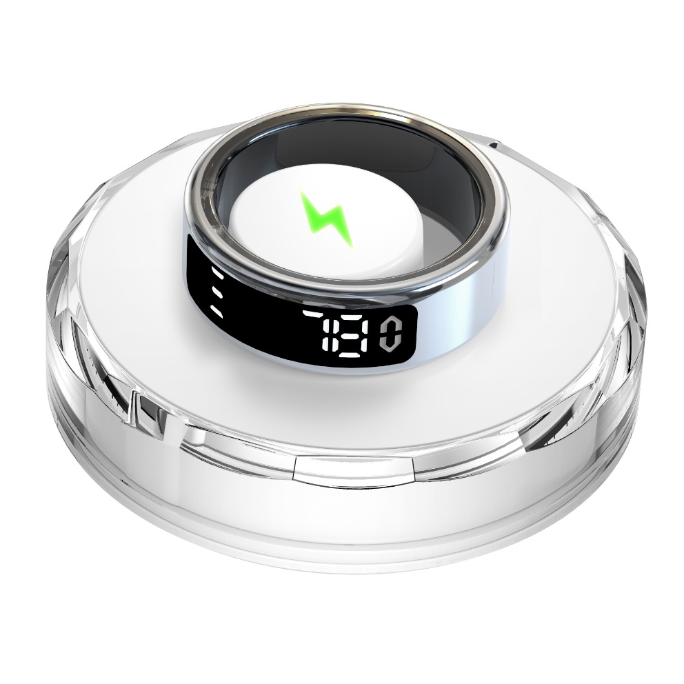SY01 Smart ring with display screen, touch charging dock, page-turning, photo-taking smart ring, heart rate, blood oxygen, sleep details Picture