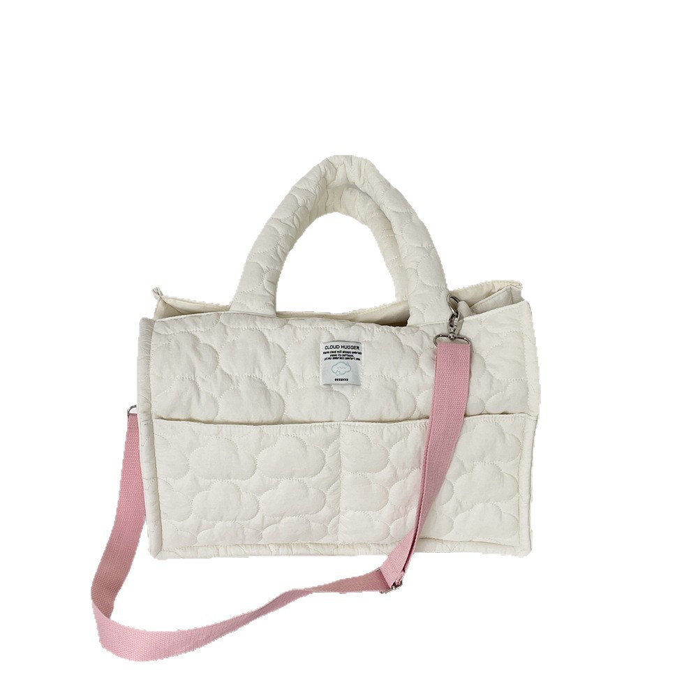 55144 Korean ins quilted soft new large-capacity handbag for going out, lightweight crossbody single-shoulder bag Item Picture