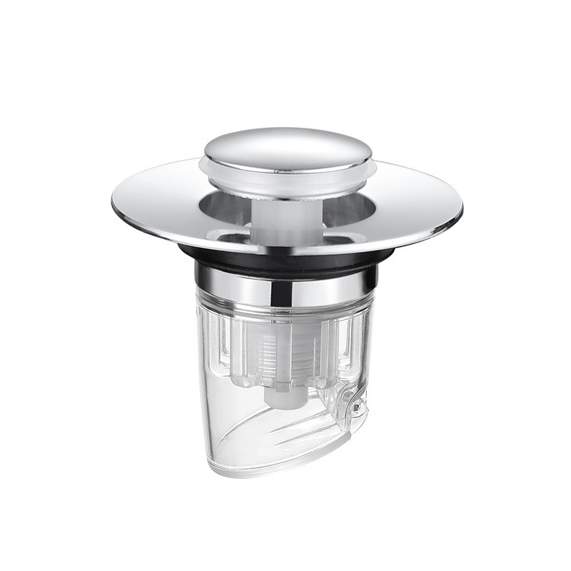Washbasin leakage plug sink, spring core drain, washbasin, washbasin universal filter, press-type anti-odor wonder Item Picture