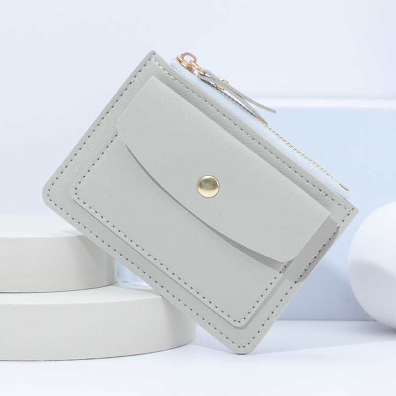 New style card bag coin purse with zipper slot, women's ins candy color, crocodile pattern, fresh and clean, wholesale logo Specification drawing