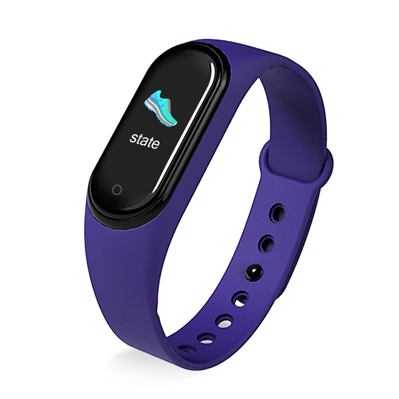 M5 smart bracelet, Bluetooth call, factory direct sale, color screen heart rate, blood pressure, music and sports bracelet in stock Specification drawing