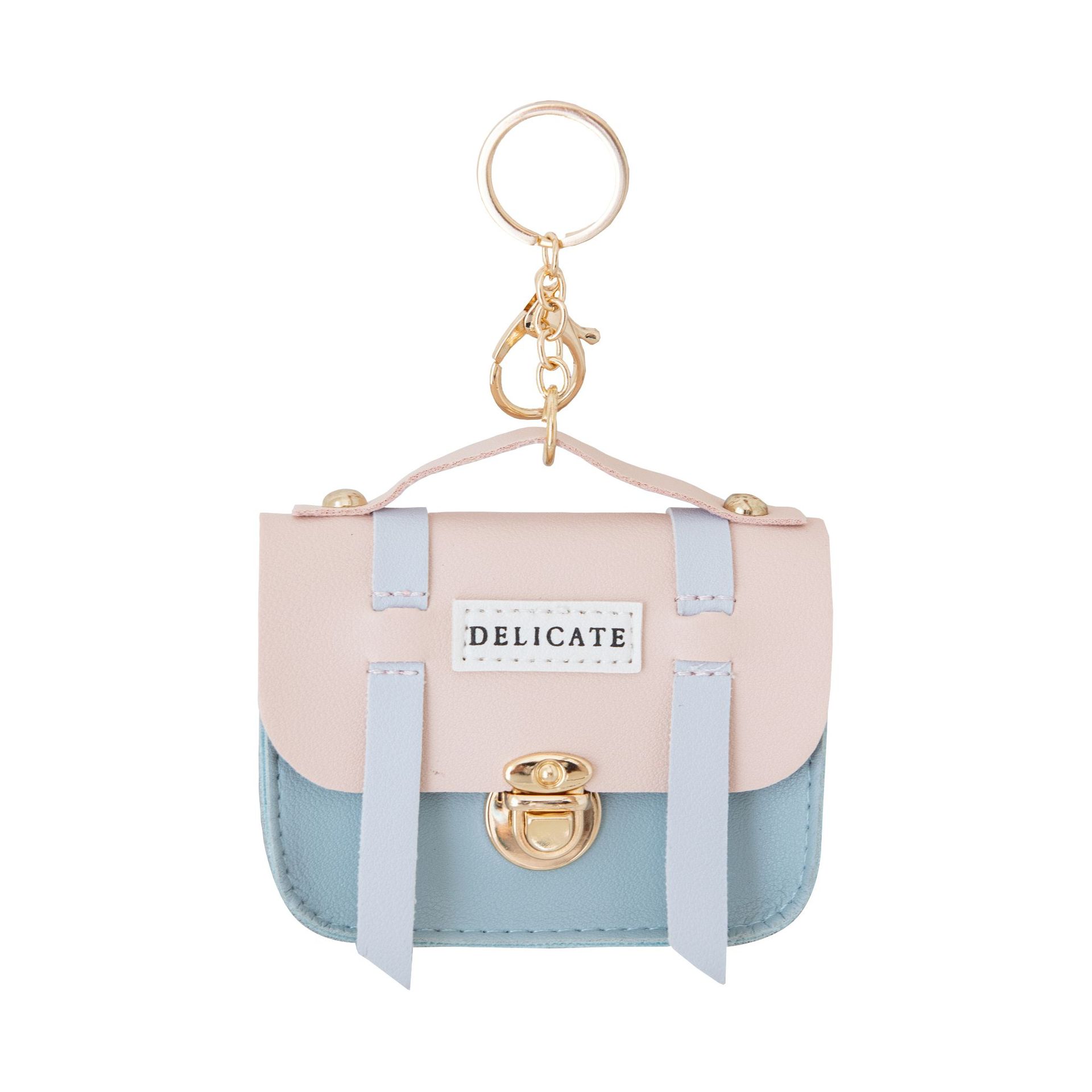 Wholesale of cute female creative mini and small wallets, lid-style lock coin cases, keychains, pendants, and small wallets Item Picture