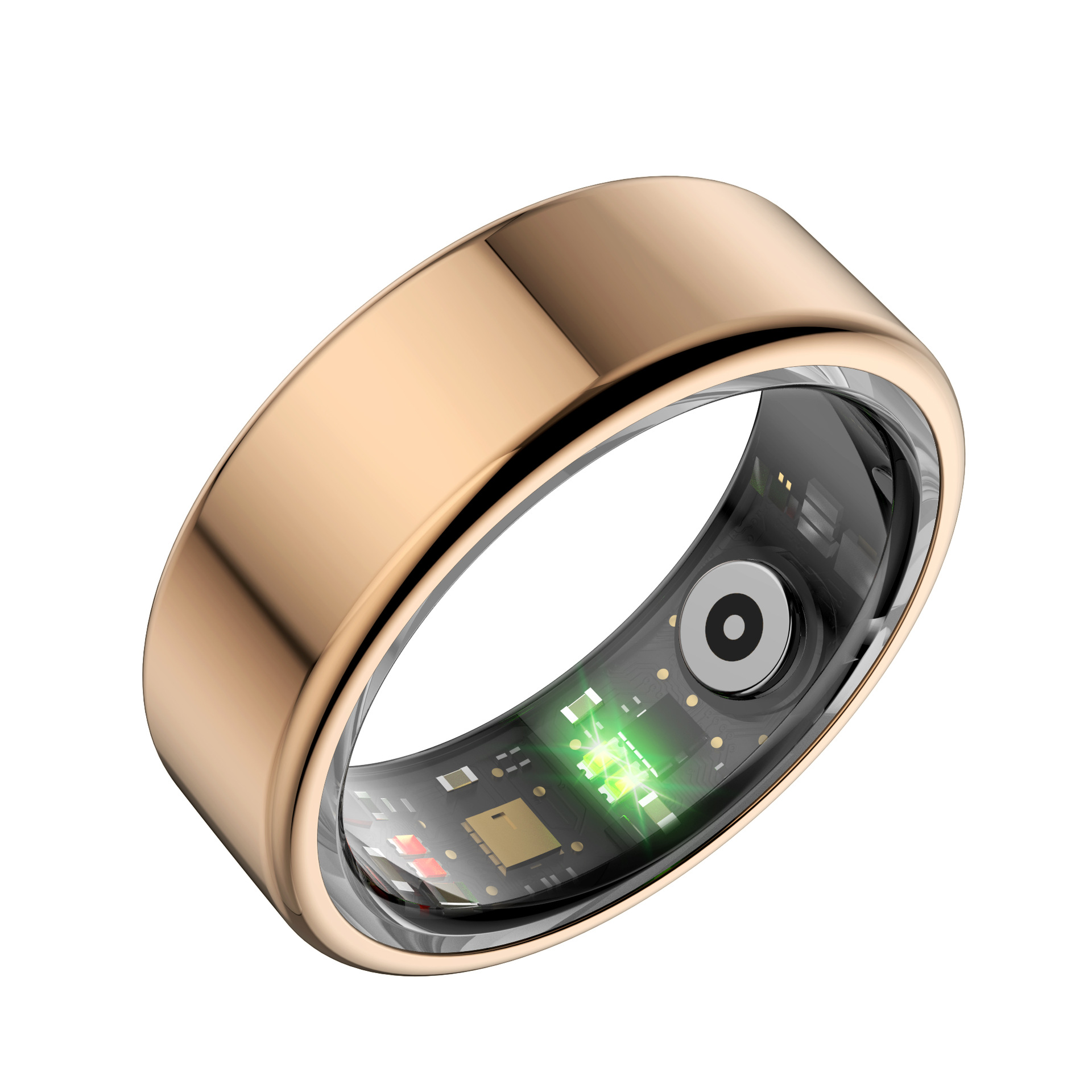 R02(QRing) Sleep stress detection step count, 24-hour heart rate, Blood oxygen saturation smart ring Specification drawing