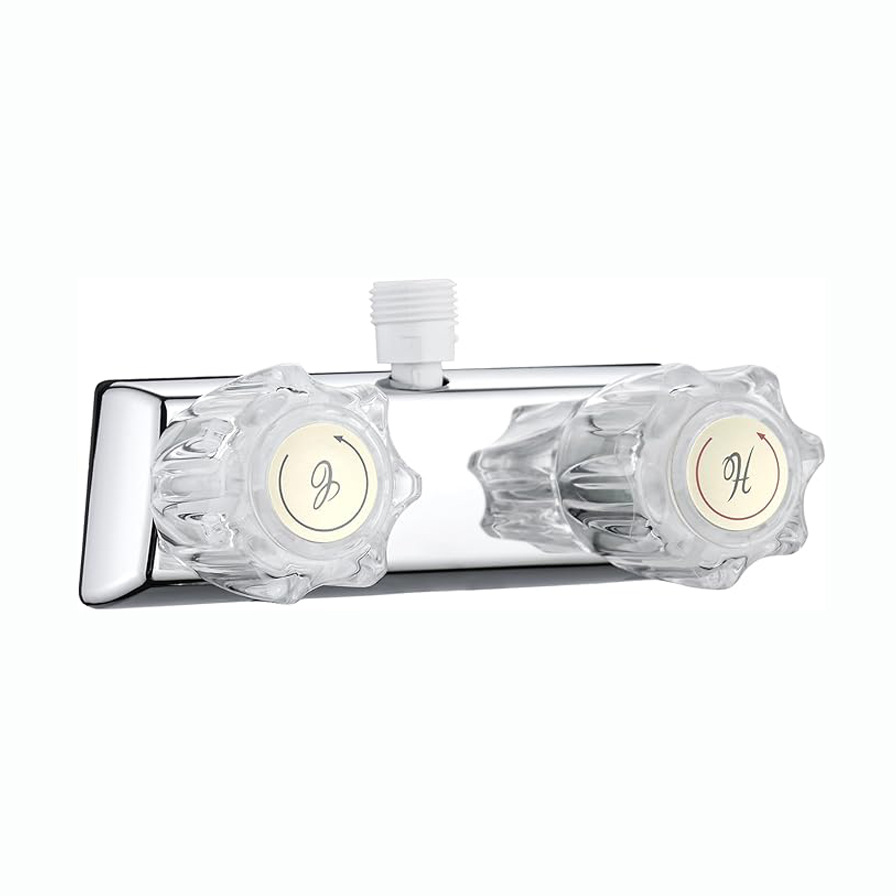 RV Faucet Hot and cold switch Shower Faucet switch 4" RV Camper Shower Faucet Item Picture