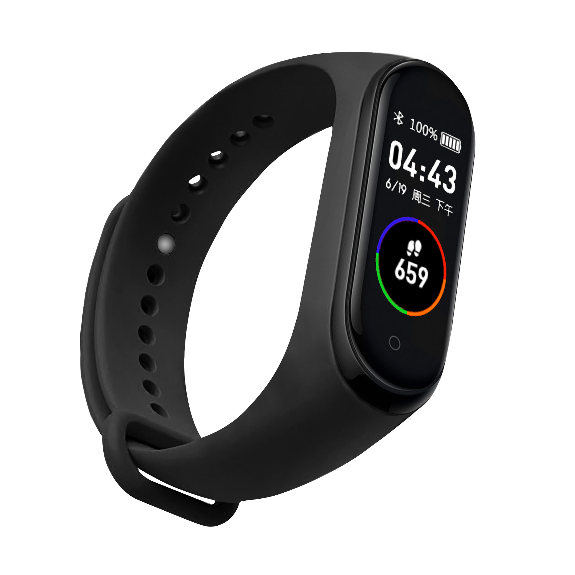 m4 Waterproof Smart bracelet, NFC access control, Bluetooth, step count, heart rate, blood pressure, blood oxygen, call reminder, nfc bracelet Item Picture