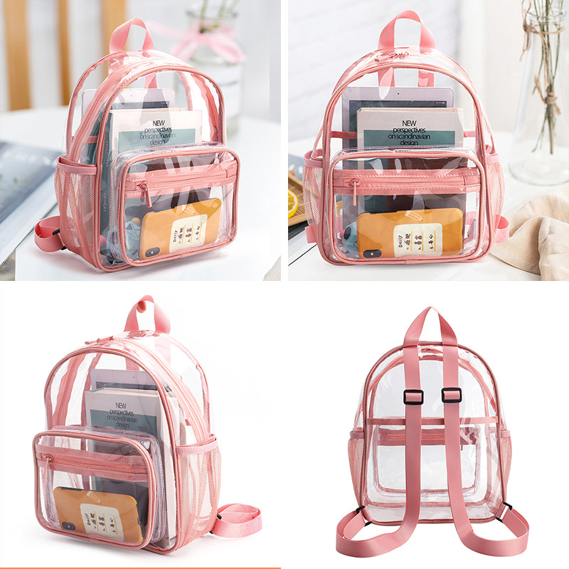 Cross-border waterproof student summer transparent backpacks, pvc backpacks, beach airport travel storage bags, foreign trade schoolbags Application Scenario