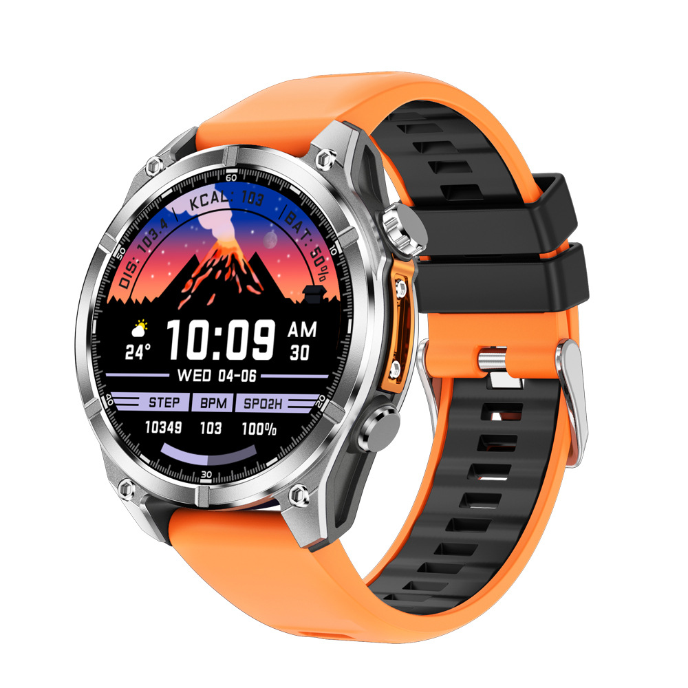 The new cross-border smartwatch, HD300, features Bluetooth communication, wireless charging, 3ATM heart rate, blood pressure, blood oxygen, and water resistance Item Picture