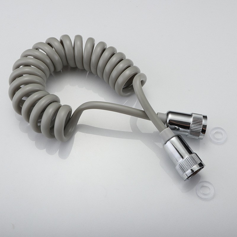 Spray gun leak-proof telephone line spring tube, 4-inch expandable flexible hose, explosion-proof high-flow bathroom shower tube Specification drawing