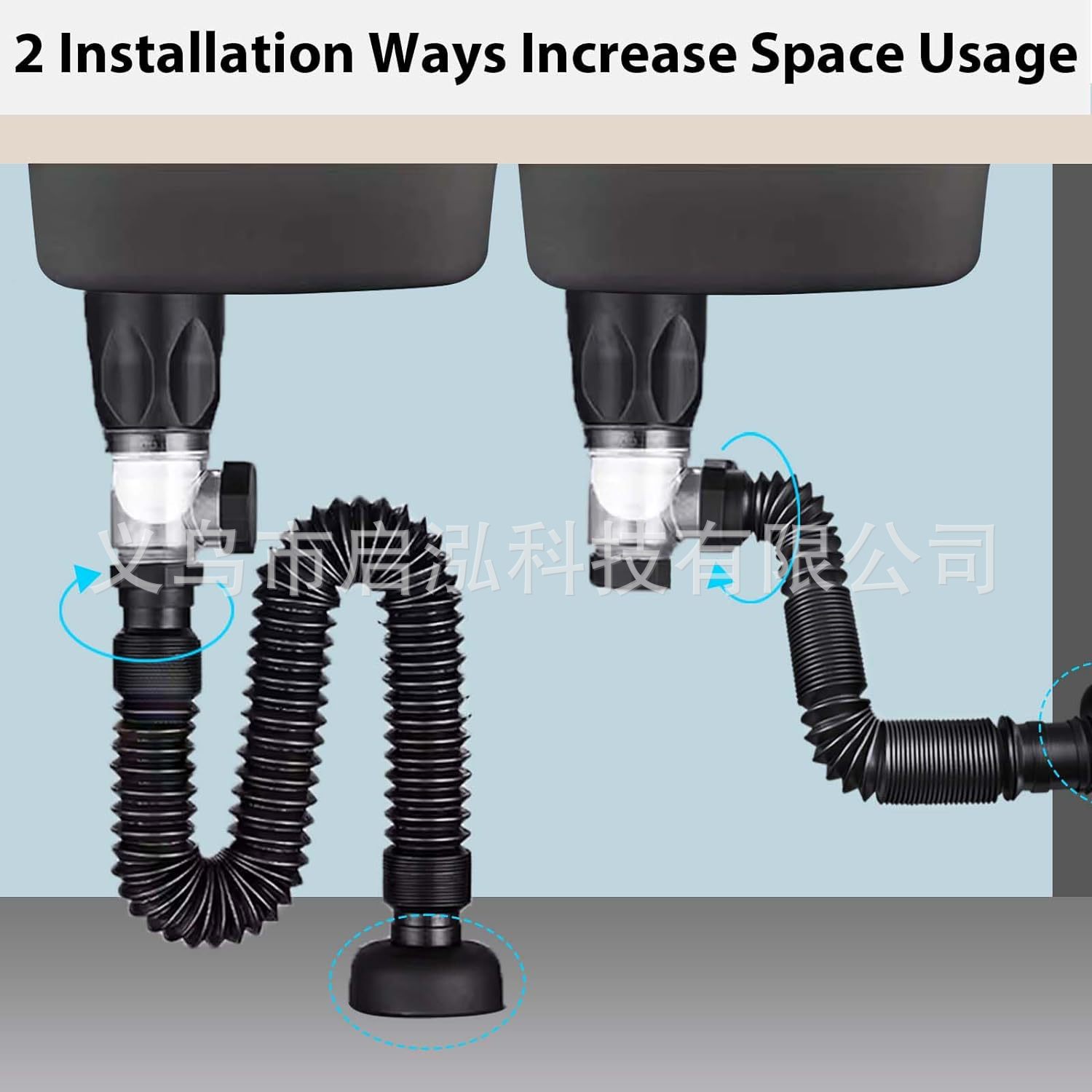 Anti-odor solution for drainpipes: Kitchen sink drainpipe, kitchen sink drain pipe, anti-odor drain pipe set details Picture