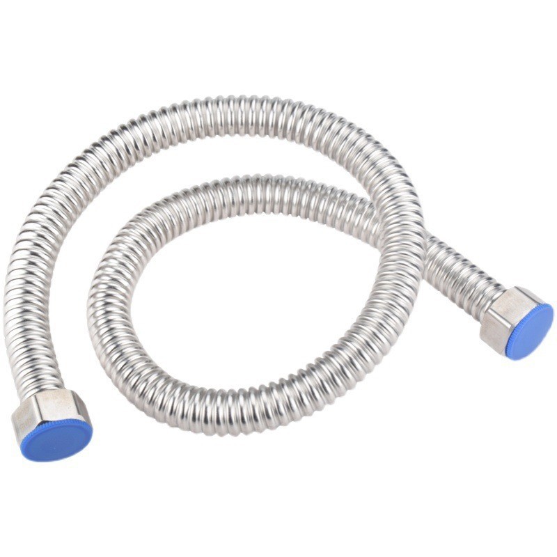 304 stainless steel corrugated pipe hose fittings, 4-point explosion-proof high-pressure flexible toilet inlet corrugated pipe for water heaters Item Picture