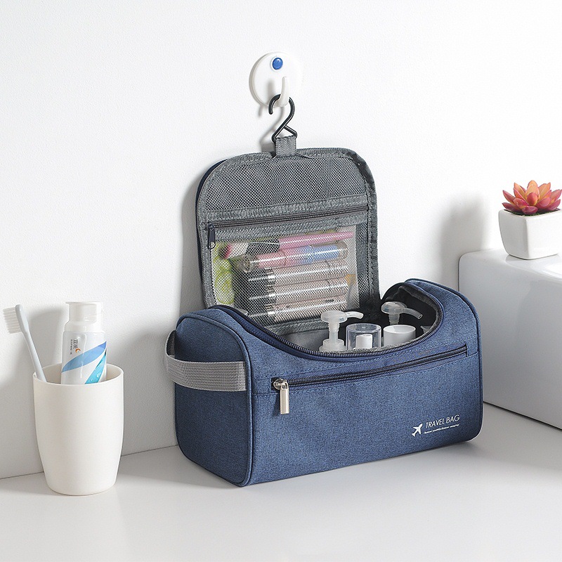 Cross-border outdoor travel men's hook-up toiletry bag, cationic waterproof Korean version storage toiletry and makeup bag, large capacity Specification drawing