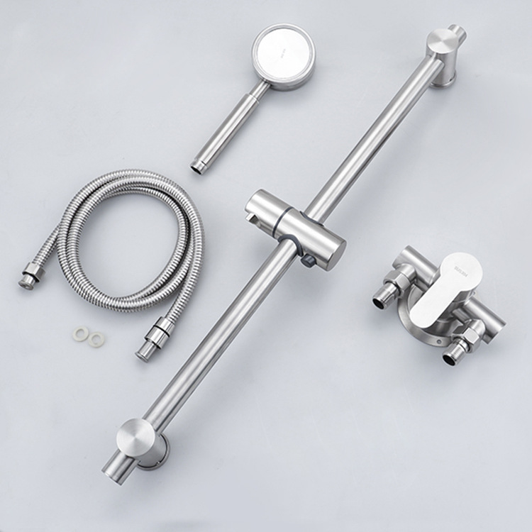 304 stainless steel hot and cold water mixing valve, exposed shower faucet, water heater switch, mixing valve, bathroom bathing Specification drawing