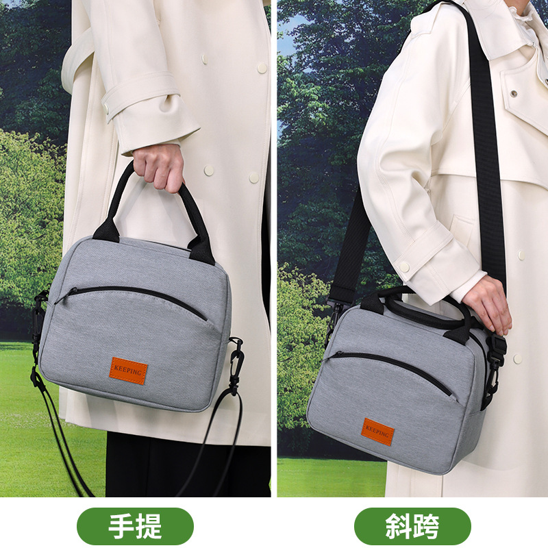 Lunch box insulated bag, thickened aluminum foil large-capacity portable insulated bag for students and office workers to carry rice Application Scenario