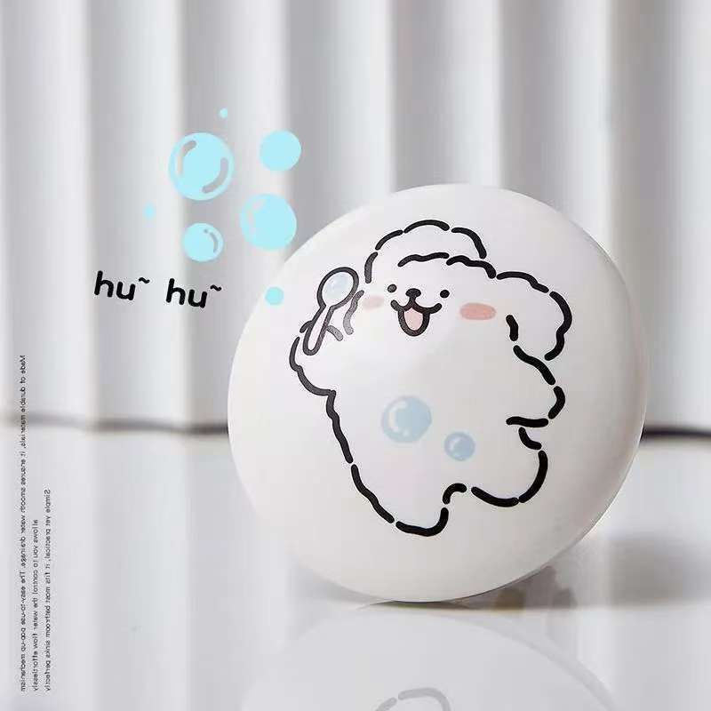 Line l puppy washbasin leakage plug bathroom ceramic washbasin drain, creative washbasin drain matching details Picture