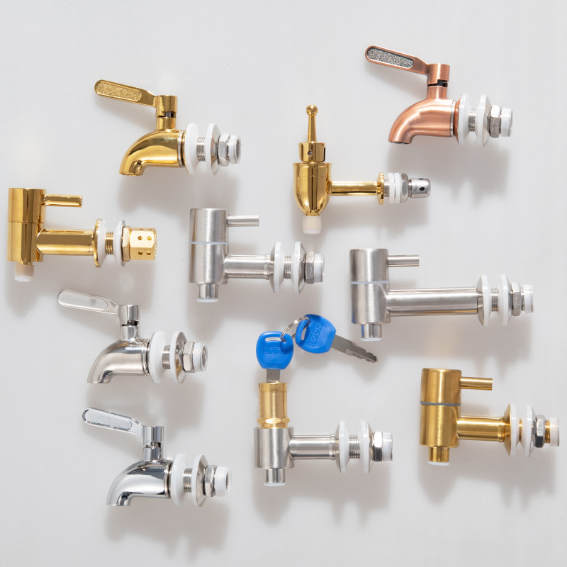 Special faucet for glass wine bottles, ceramic wine jar valve, stainless steel faucet, copper spout, wine jar and wine barrel switch details Picture