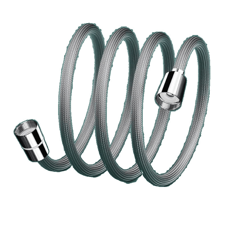 Nylon shower hose, universal 4-point interface connection pipe, water heater outlet pipe, high-temperature resistant and explosion-proof hose Item Picture