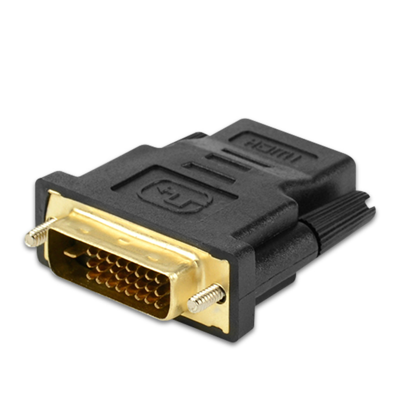 DVI male to HDMI female adapter for computer dvi male 24+1 to hdmi female high-definition adapter Item Picture
