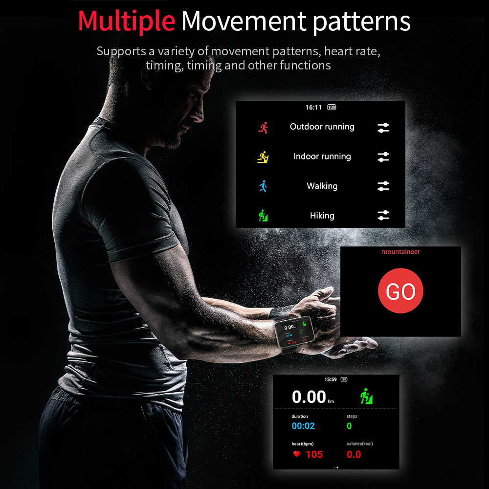 LOKMAT Max is a bestseller in cross-border trade with a 2.88 large screen, 64G high configuration smartwatch and a detachable strap Application Scenario