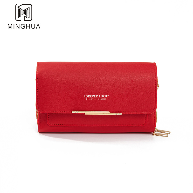 New women's bags: Fashionable and simple. Wholesale of women's mobile phone bags, single-shoulder crossbody bags, and cross-border small square bags Item Picture