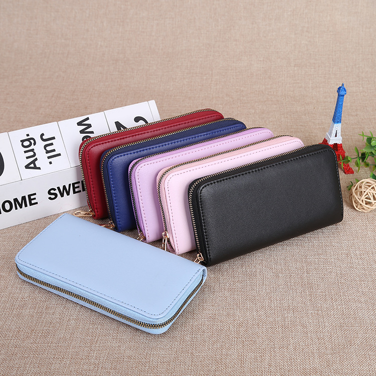 The manufacturer's new type of coin purse, long ladies' clutch, zipper wallet, versatile and elegant small wallet, in stock for wholesale full figure