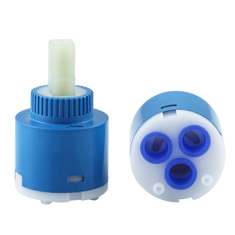 Single-handle noodle basin, cold and hot water faucet, ceramic plate valve core, shower mixing valve, water supply switch, plastic repair parts Item Picture