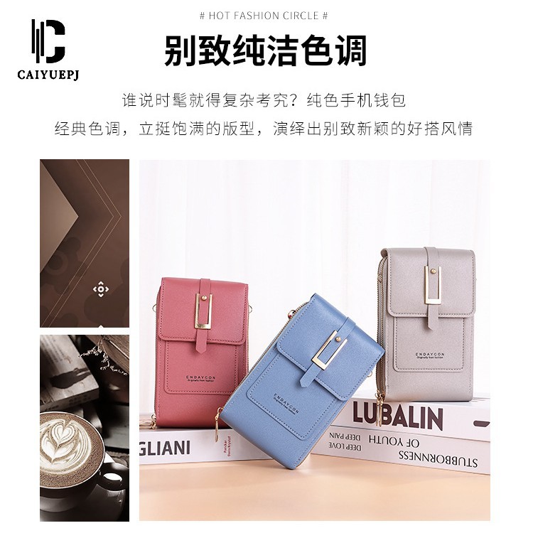 New mobile phone bag, women's crossbody small bag, lightweight and mini, women's single-shoulder bag, touch screen, cross-border source factory details Picture