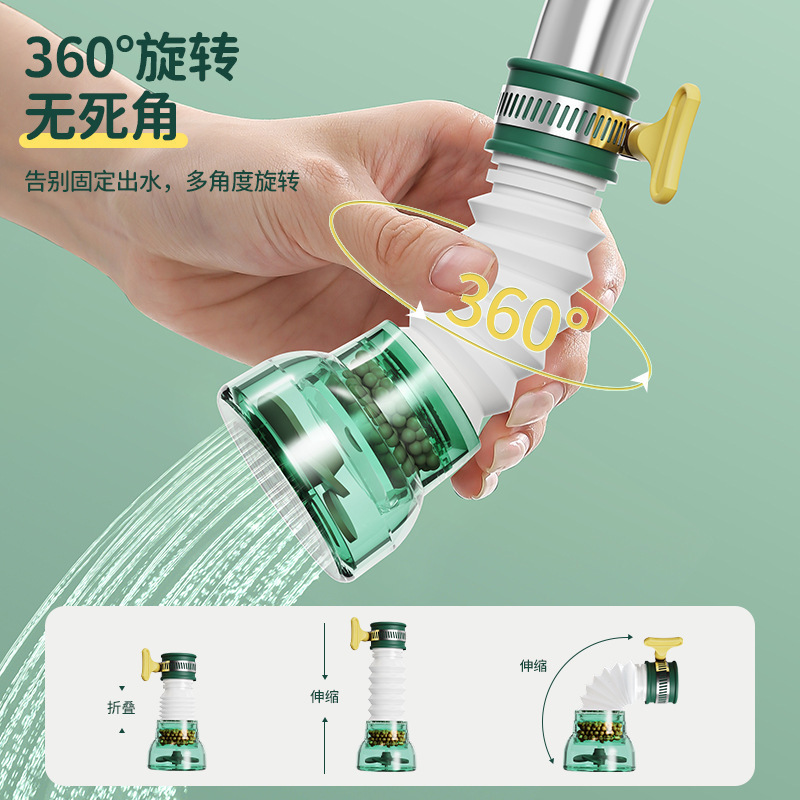 Faucet filter, household tap water purifier, showerhead extender, faucet filter element, water filter element upgrade Specification drawing