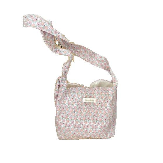 53164 2025 Floral canvas bag, single-shoulder crossbody bag, commuter bucket bag, Ethnic-style pattern underarm bag Item Picture