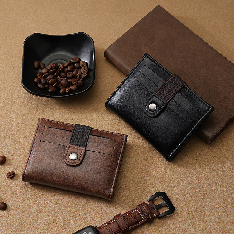 New European and American retro card bag with top layer oil wax leather driving license bag, cross-border multi-slot card holder factory wholesale full figure