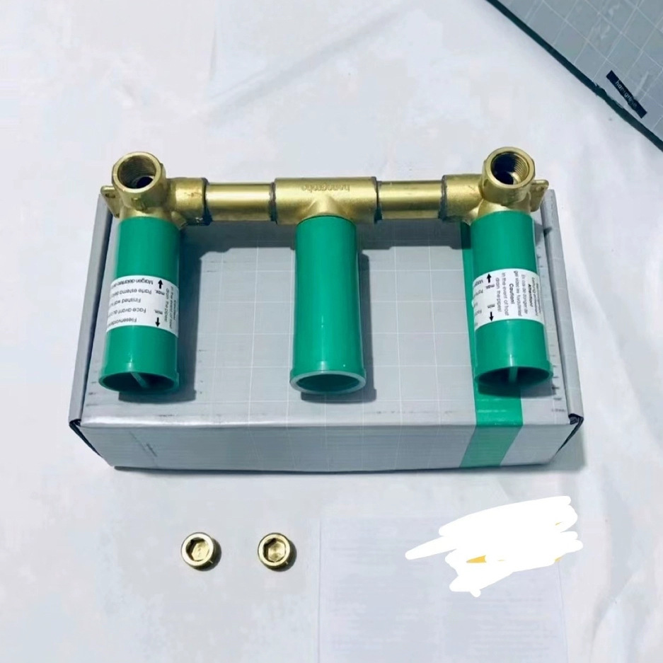 Han/Si/Ge/Ya three-hole faucet embedded part valve core 10303187 pure copper details Picture