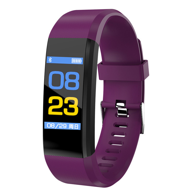 Wholesale new 115plus smart bracelet, heart rate, blood pressure, blood oxygen, exercise step count cross-border health bracelet Item Picture