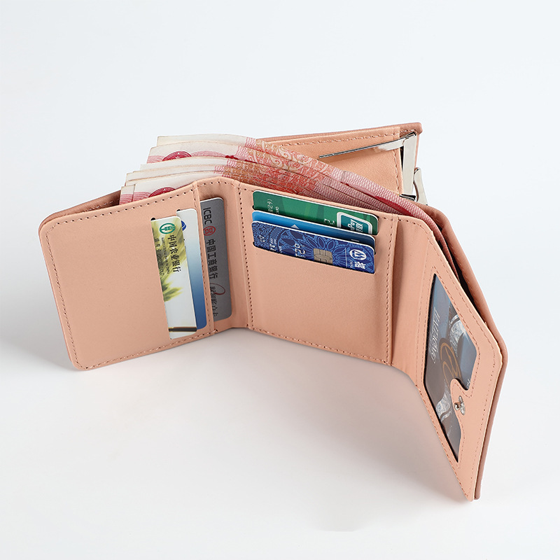 New cute wallet for women, short card case, cartoon print, simple cross-border student coin purse, original manufacturer Application Scenario