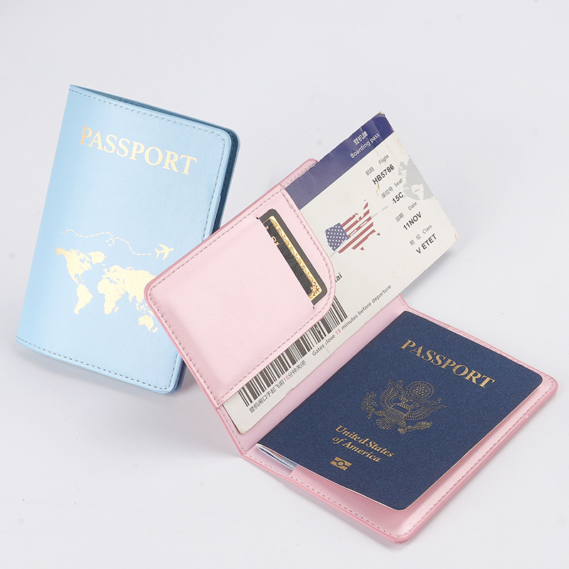 Factory cross-border in-stock travel passport, leather passport holder, PU space leather passport protective case, color ID bag Application Scenario