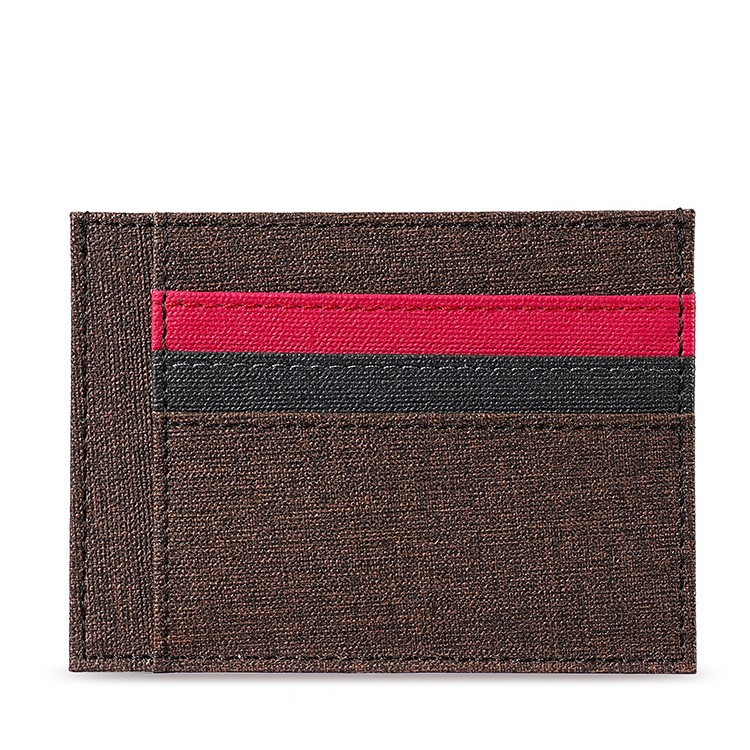 New Ailun factory leather card holder, ultra-thin card holder, RFID card holder, color-blocking PU card holder, work ID card holder Item Picture