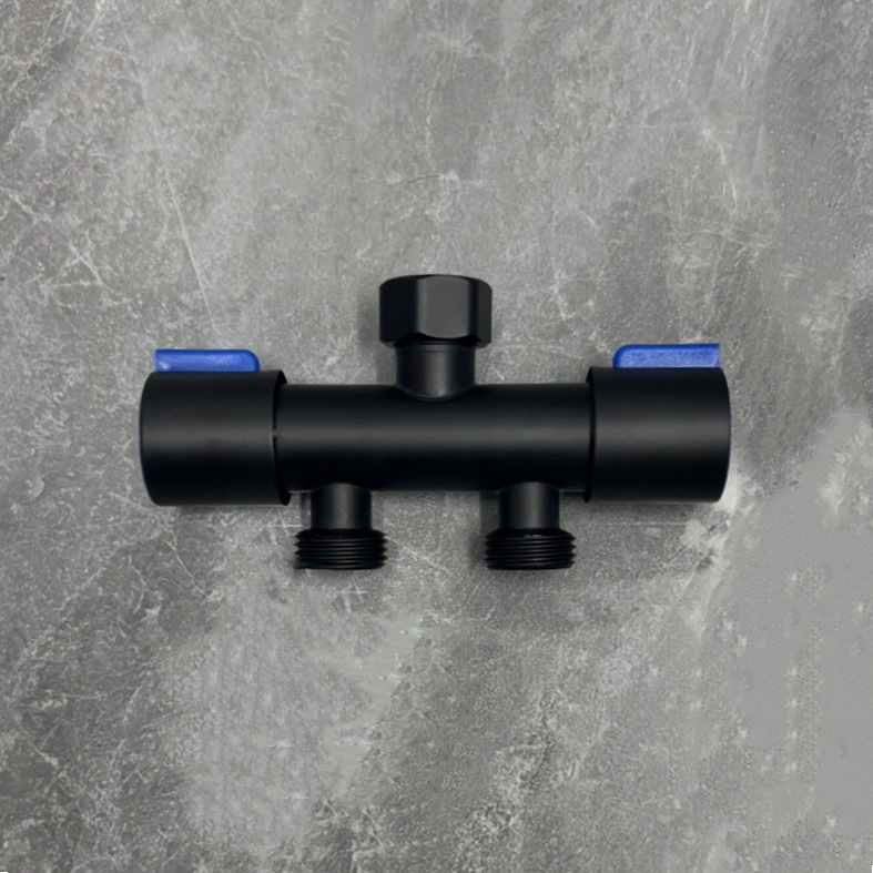 Faucet diverter, one split and two adapter, double head, one inlet and two outlets, 4-way water divider, washing machine three-way water divider Specification drawing