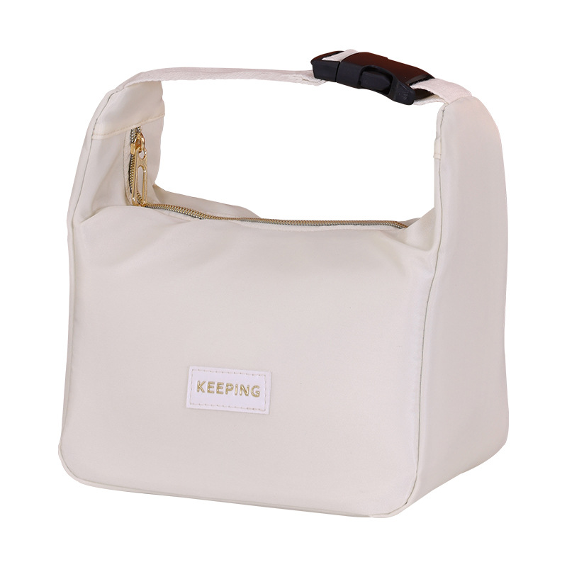 New Japanese-style lunch box bag, hand-held bento bag, waterproof and insulated bag, thickened lunch box bag for office workers and students Item Picture