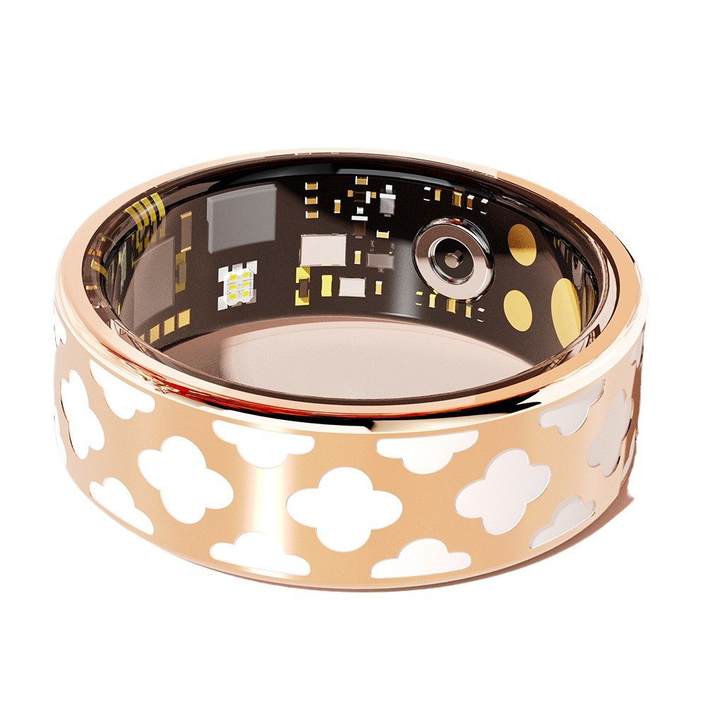 Cross-border R10M smart ring, heart rate, sleep, blood oxygen monitoring, remote care, multi-exercise step counting, enamel color craftsmanship Item Picture