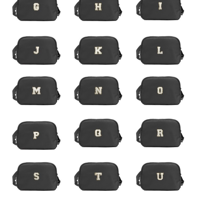 The new transparent waist bag with the same style as lulu for outdoor sports and running, custom-made for both men and women Specification drawing