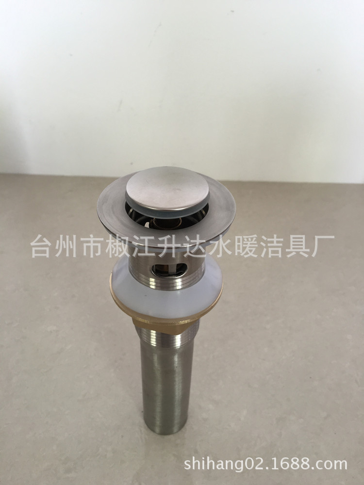 10-year-old manufacturer: Antique all-copper washbasin drain, semi-steel washbasin drain, 304 stainless steel jumping drain Item Picture