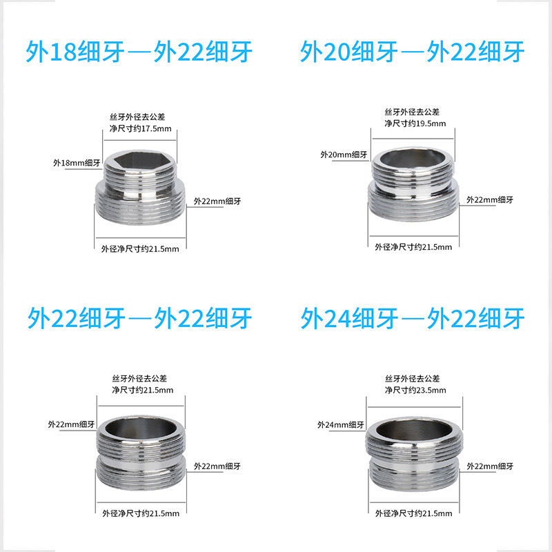 Car wash water gun, aerator, water purifier, washing machine, washbasin, faucet accessories, faucet adapter M22 Application Scenario