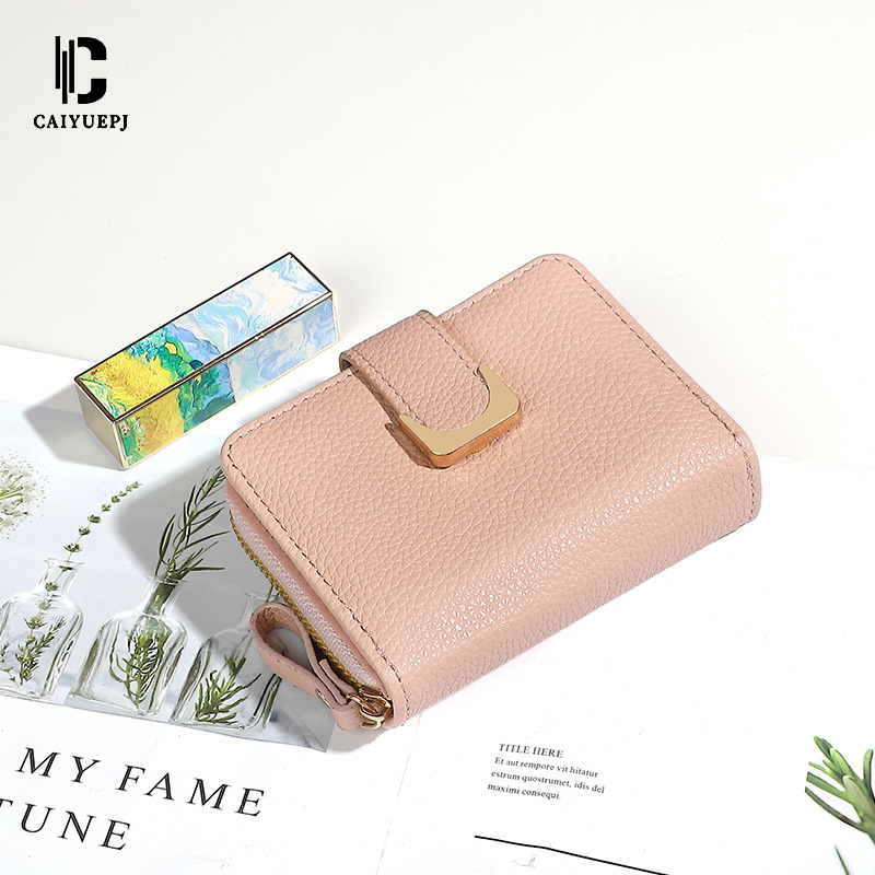 Cross-border short women's wallet, clasp coin purse, fashionable women's clutch, Wallet, multi-slot card case, zipper case Specification drawing