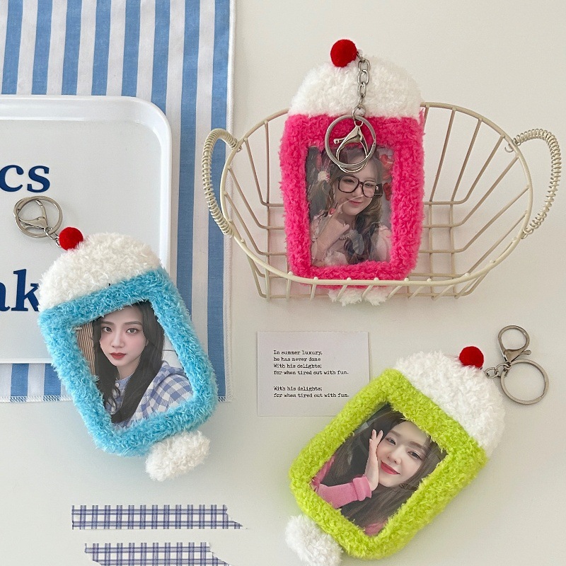 Original soda water plush card case, cute campus meal card, bus card, star-chasing album, small card, photo bag and pendant full figure