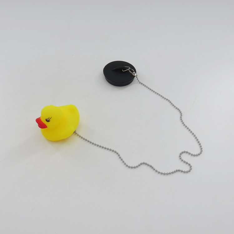 Toilet, bathroom rubber stopper, sink, pool, pig, bathtub stopper, water leak cover, vinyl PVC duck cartoon doll details Picture