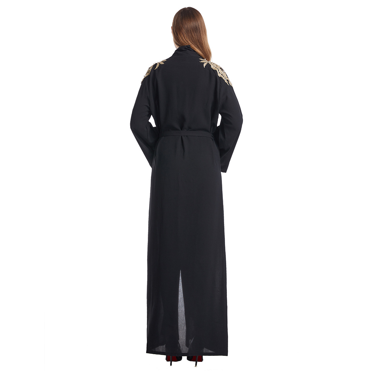 Factory stock: Women's ethnic clothing, women's long dress, Middle Eastern Arab Muslim cardigan, Amazon abaya robe, women's hooded Muslim pic 7