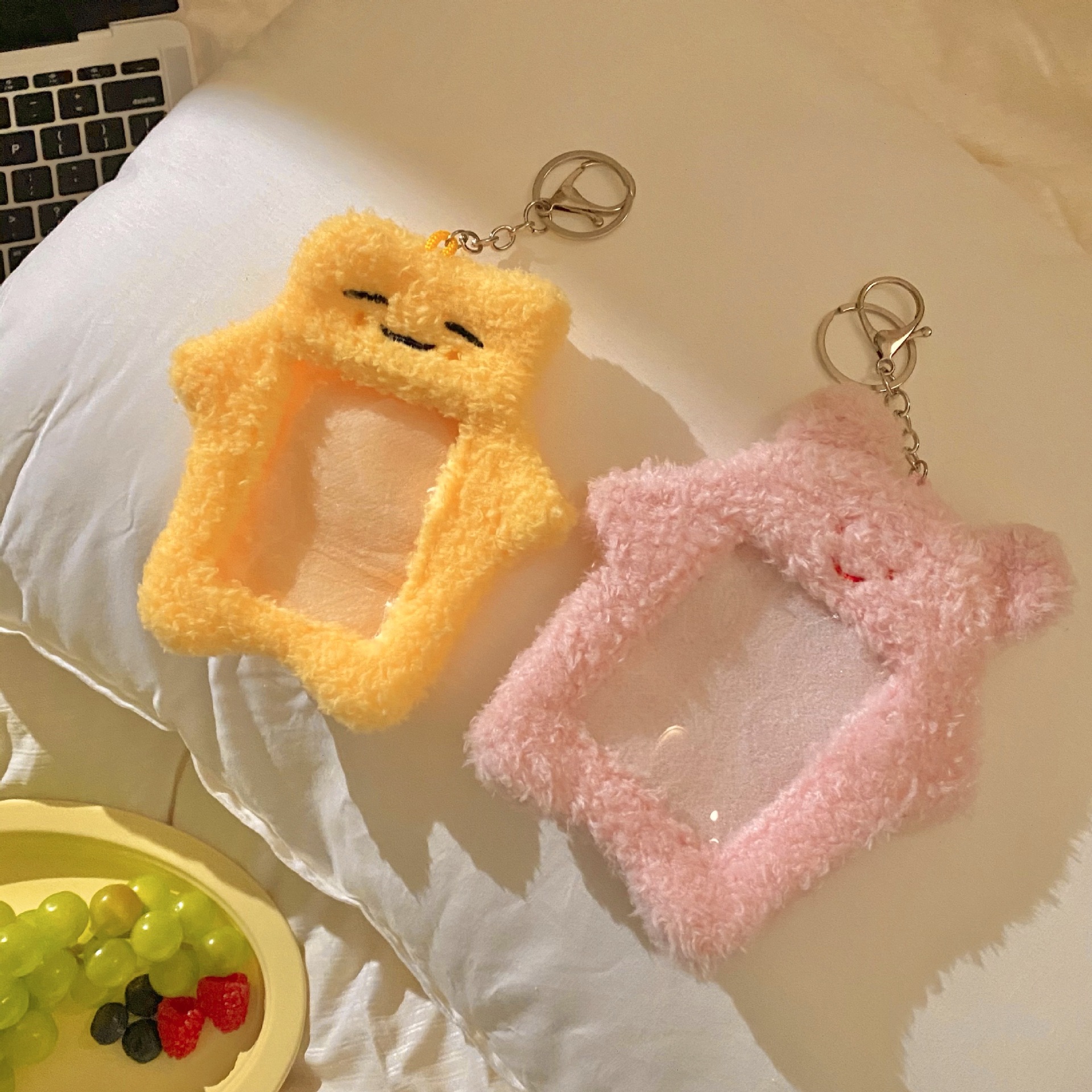 Han Daiping's replacement ~ Cartoon cat plush card case, star-chasing album card display, student Polaroid photo card case Specification drawing