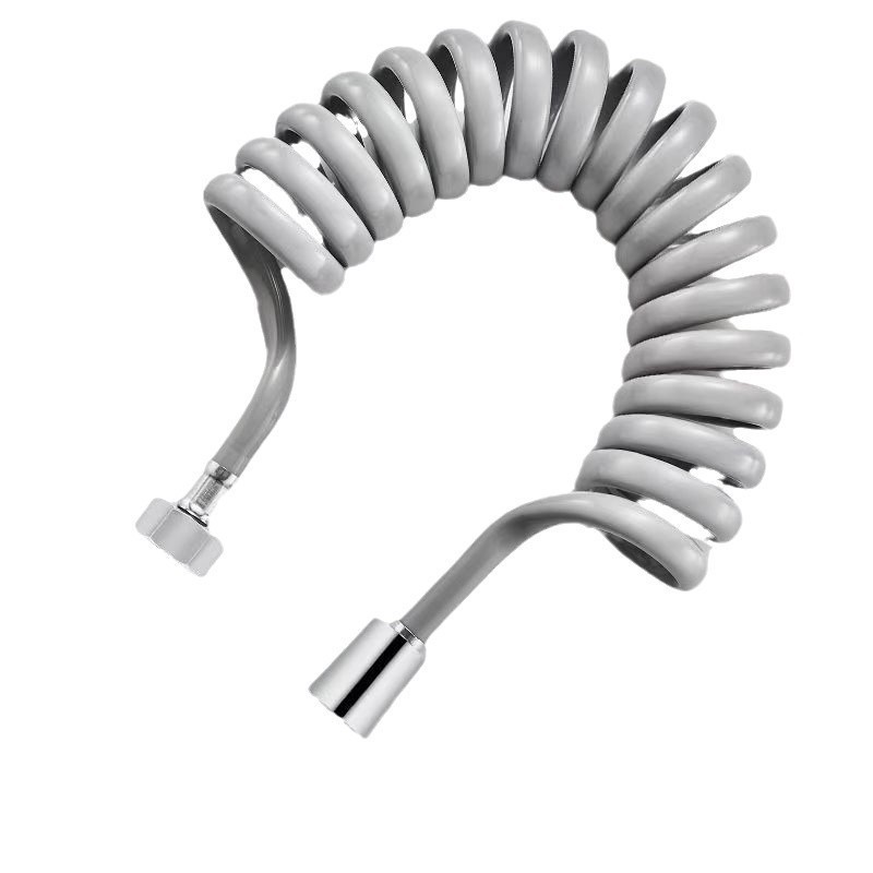 Explosion-proof shower head, washbasin hose, thickened telescopic pipe, bathroom water pipe connection pipe, spring telephone line pipe Item Picture
