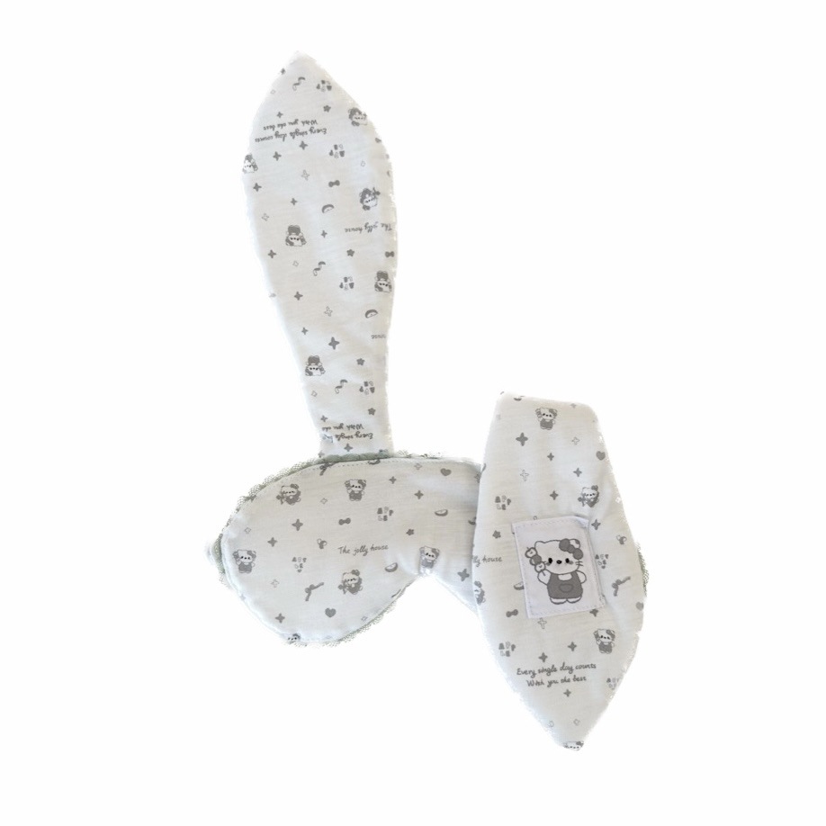 Sweet girl rabbit ear lace eye mask for girls, ins style, girlish cartoon 2D style, sleep shading, sleep eye protection mask Item Picture