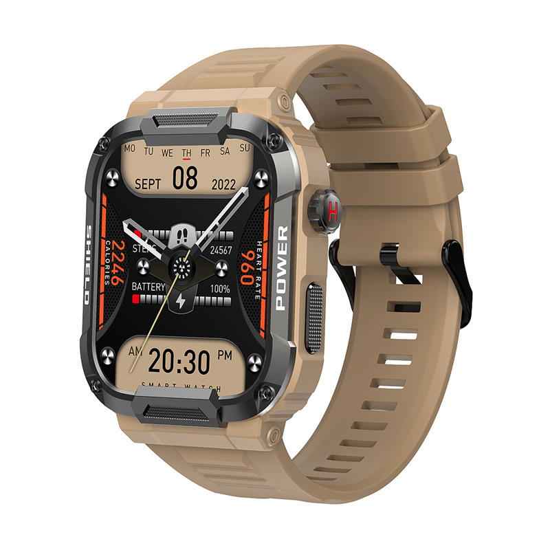 The new smart three-proof watch MK66 features dual-mode communication, Bluetooth, outdoor water resistance and multi-functional functionality, making it a cross-border bestseller Item Picture