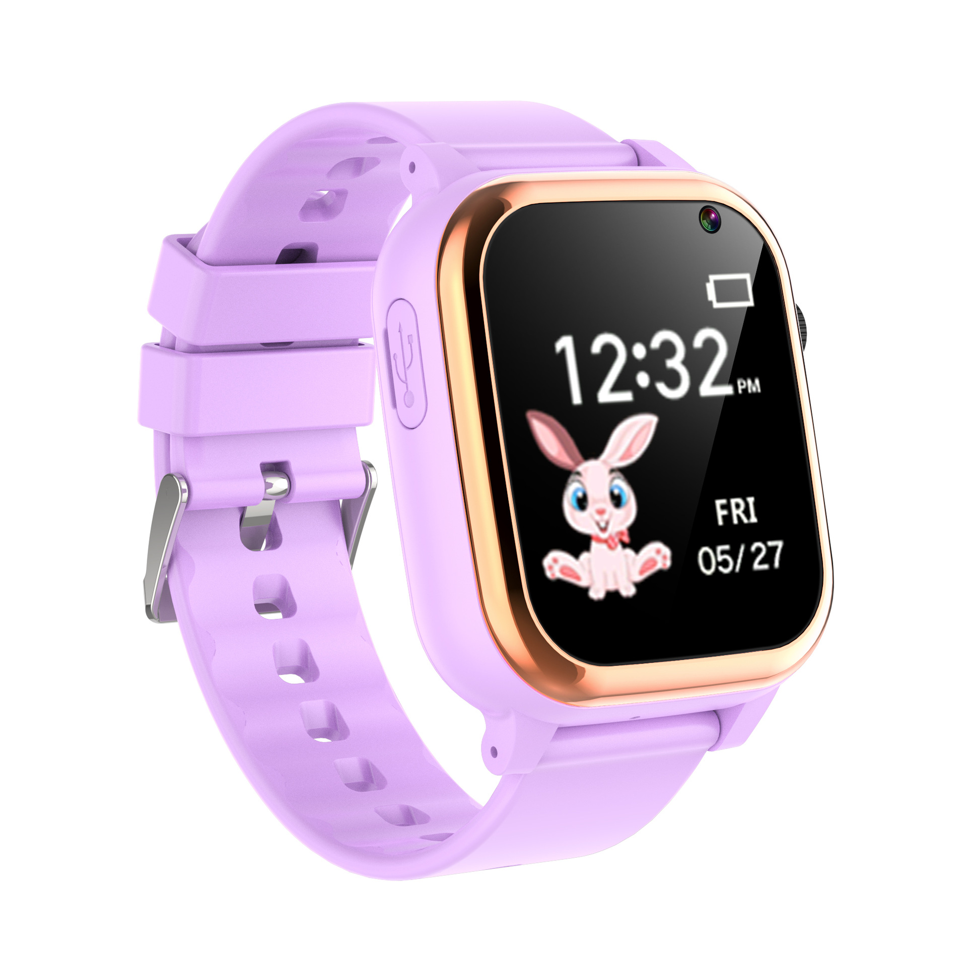 D02 Children's Smartwatch: 16 Educational and Fun Games with Camera, video, music, pedometer, Flashlight Specification drawing
